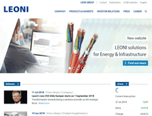 Tablet Screenshot of leoni.com
