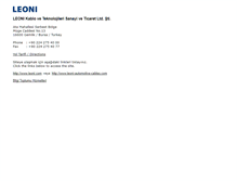 Tablet Screenshot of leoni.com.tr