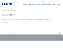 Tablet Screenshot of netvote.leoni.com